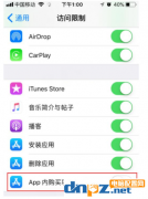 如何关闭iPhone手机的APP内购功能？